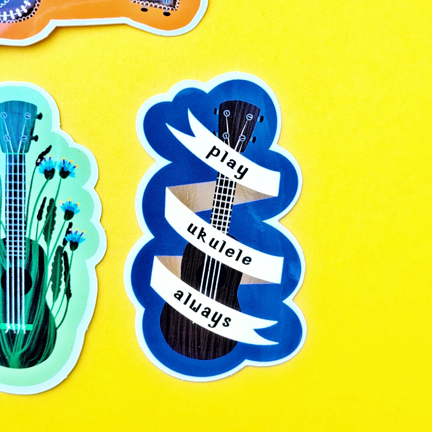 Ukulele stickers - set of 5