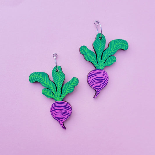 Beetroot earrings