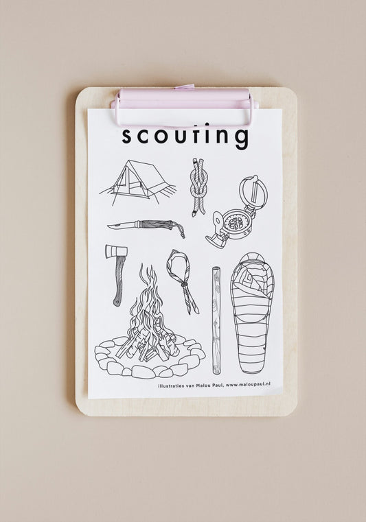 Kleurplaat scouting