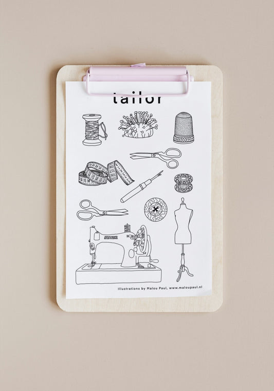 Colouring page tailor